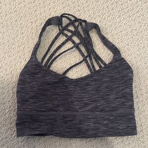 Lululemon free to be wild in wee are from space micro stripes size 6 long line